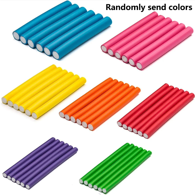 Hair Roller Set Flexi - 10 Buah Batang Pengeriting Fleksibel Batang