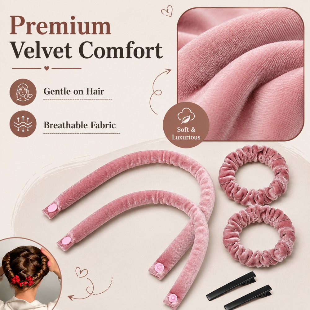 Hair Roller Set Flexi - 6Pcs Set Alat Pengeriting Rambut Tanpa