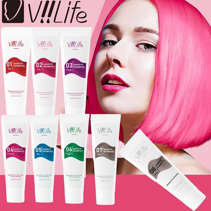 Purple Toning Shampoo - Crea pewarna rambut profesional tahan lama,