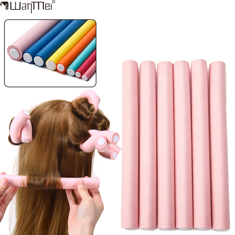 Hair Roller Set Flexi - 6pcs/pak Alat Pengeriting Rambut Fleksibel Ukuran