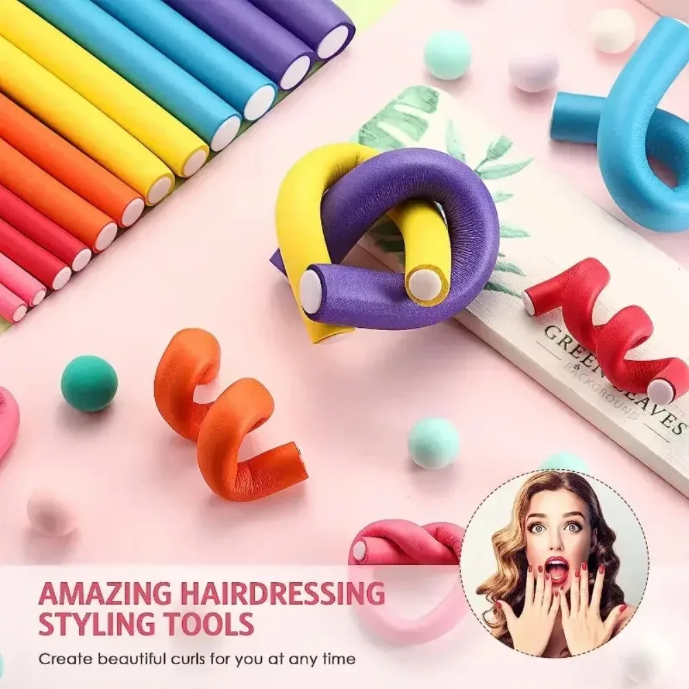 Hair Roller Set Flexi - 42pcs/Set Rol Rambut Busa Twist DIY