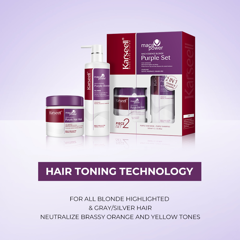 Karseell Masker Rambut Ungu Sh - Purple Toning Shampoo ulasan dan harga