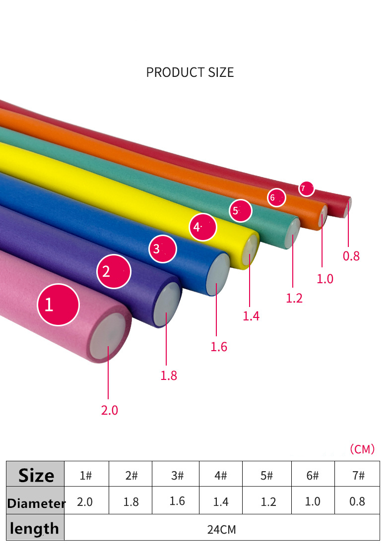 10 Buah Batang Pengeriting Fle - Hair Roller Set Flexi ulasan dan harga