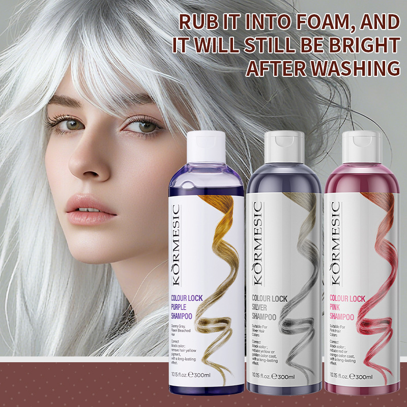 Shampo Pengunci Warna Pink Sil - Purple Toning Shampoo ulasan dan harga