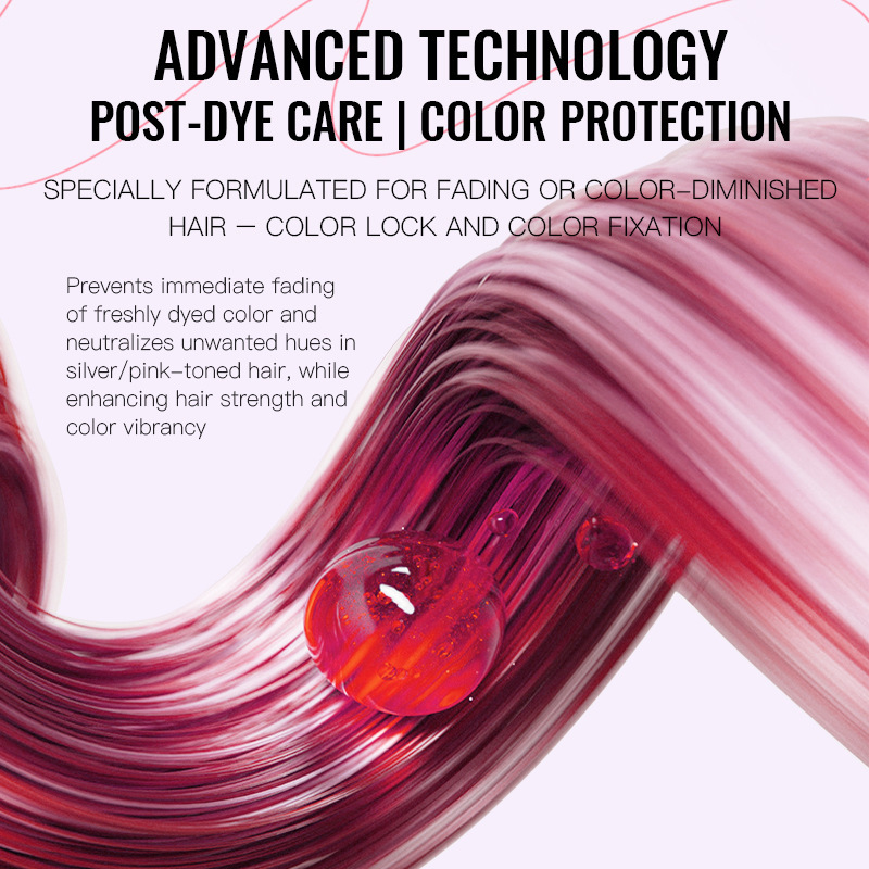 Shampo Pengunci Warna Pink Sil - Purple Toning Shampoo ulasan dan harga