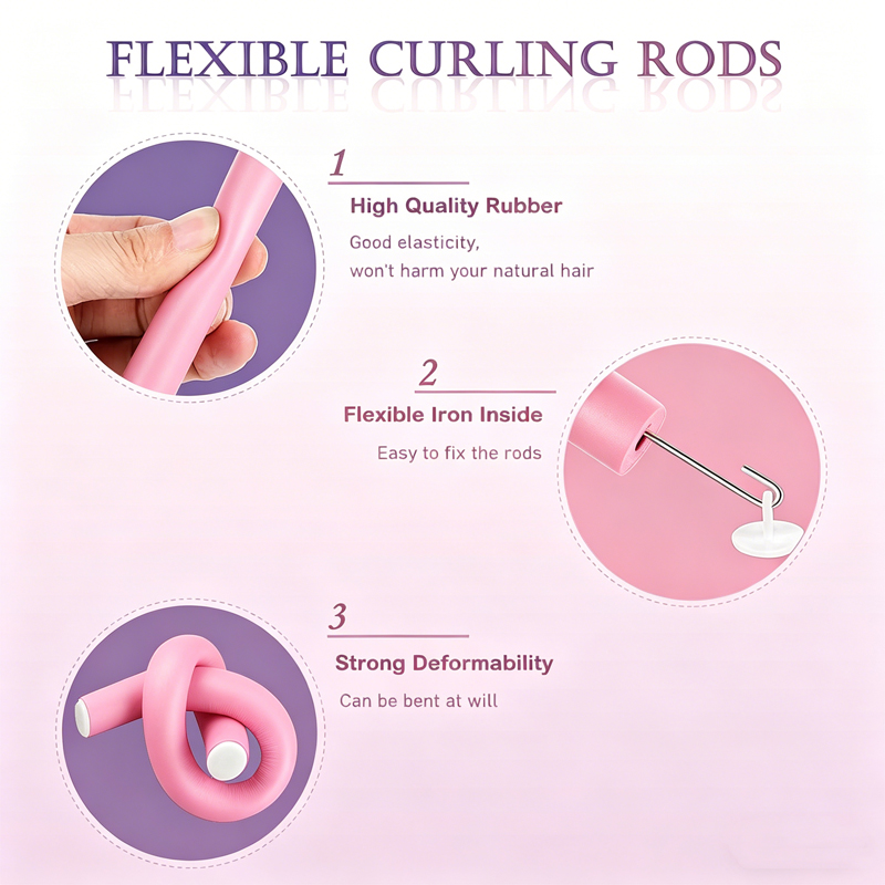 6pcs/pak Alat Pengeriting Ramb - Hair Roller Set Flexi ulasan dan harga
